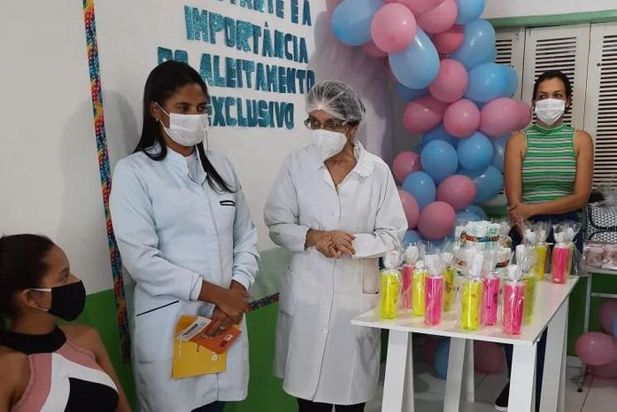 Saúde de Branquinha realiza palestra com gestantes sobre aleitamento materno