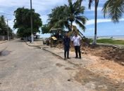 Prefeito Haroldo fiscaliza obras na orla
