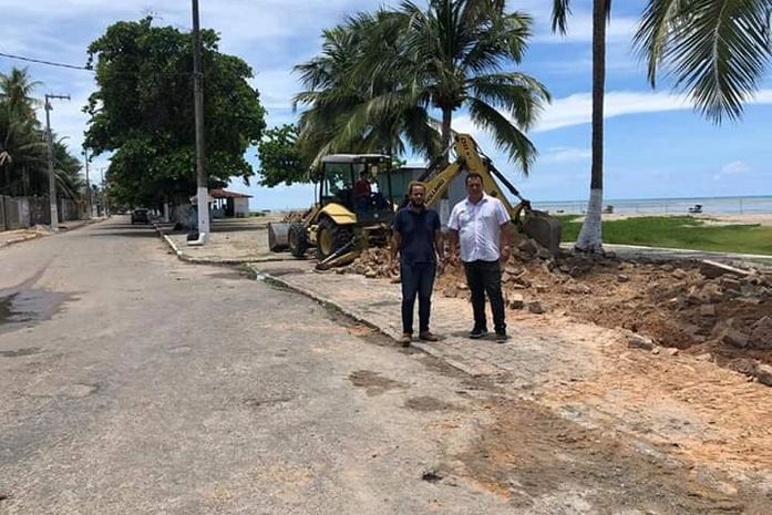 Prefeito Haroldo fiscaliza obras na orla