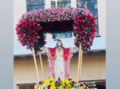 Procissão encerra a Festa do Sagrado Coração de Jesus no bairro Primavera em Arapiraca 