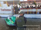 Festa clandestina com mais de 100 pessoas em catamarã é encerrada na Lagoa Mundaú
