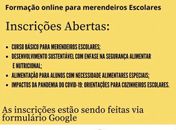 Semed abre inscrições para formação de merendeiros