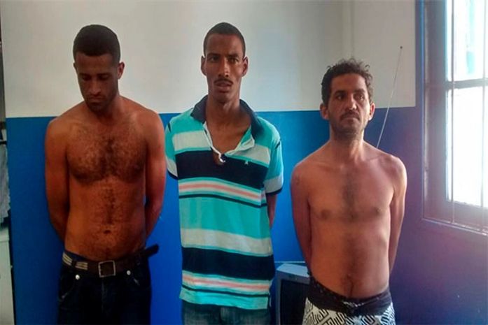 Trio é suspeito de cometer arrombamentos no Centro