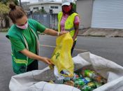 Cooperativas da capital recolhem mais de 120 toneladas de recicláveis por mês.