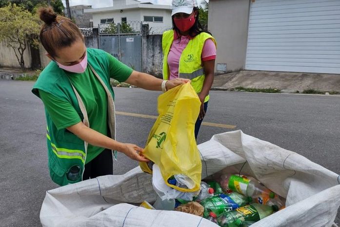 Cooperativas da capital recolhem mais de 120 toneladas de recicláveis por mês.