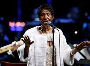 Aretha Franklin durante show em Nova York -