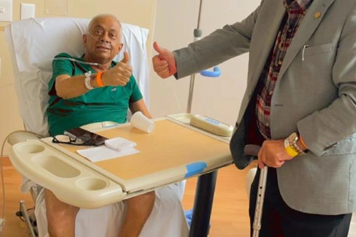 Empresário José Alexandre visita em São Paulo José Hipólito dono da empresa Asa Branca