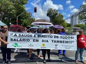 Trabalhadores do Veredas interditam Fernandes Lima em greve contra salários atrasados