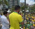 Deputado Fabio Costa participa de ato em Maceió pela liberdade e contra abusos do Judiciário