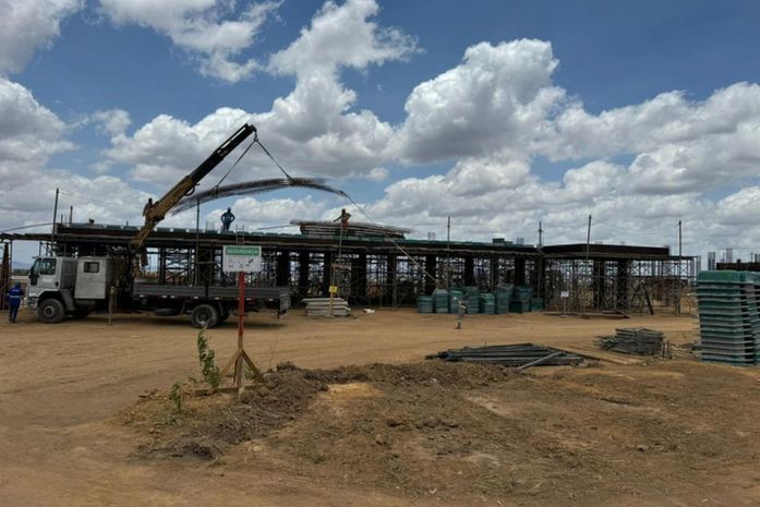 Obra do Hospital Metropolitano do Agreste avança em Arapiraca