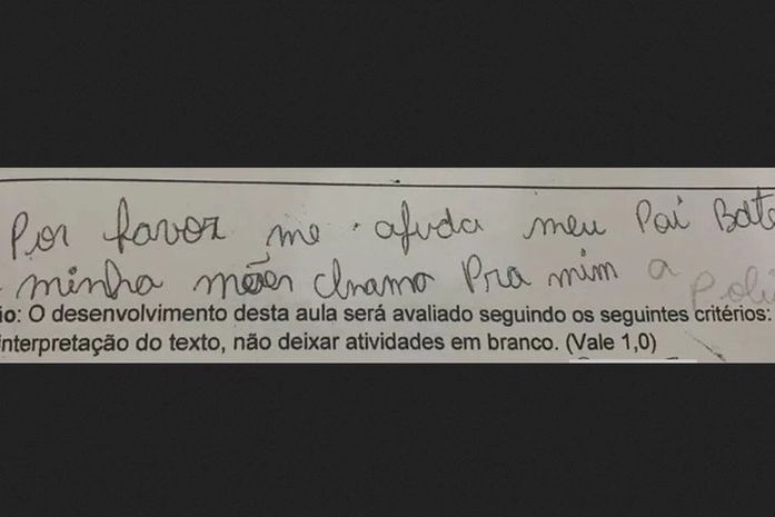 Polícia Civil prende pai de menina que pediu socorro na prova escolar