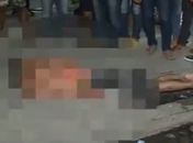Homem é espancado e amarrado por populares após assaltar van