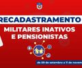 Polícia Militar inicia o recadastramento on-line para militares inativos e pensionistas