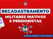 Polícia Militar inicia o recadastramento on-line para militares inativos e pensionistas