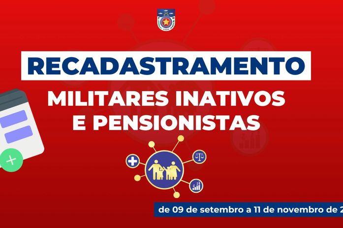 Polícia Militar inicia o recadastramento on-line para militares inativos e pensionistas