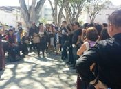 Servidores do Judiciário em assembleia