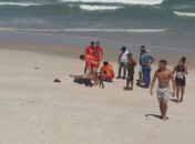 Bombeiros socorrem vítima de afogamento na Praia do Pontal