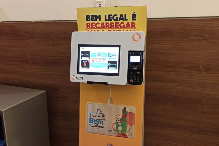 Cartão Bem Legal ganha novo totem de recarga no Parque Shopping