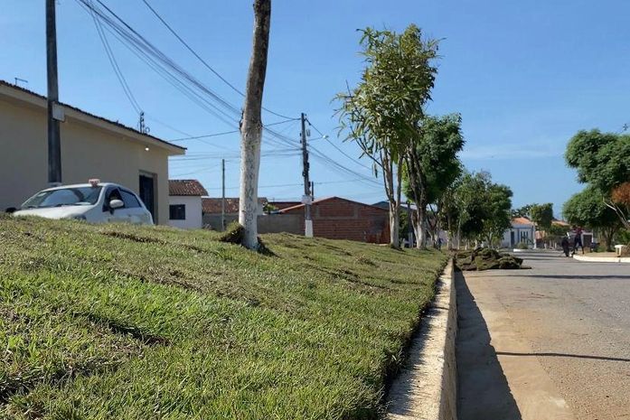 Prefeitura de Branquinha revitaliza canteiros na parte alta da cidade