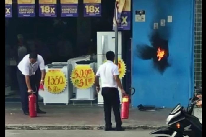 Princípio de incêndio causa tumulto no centro de São Miguel