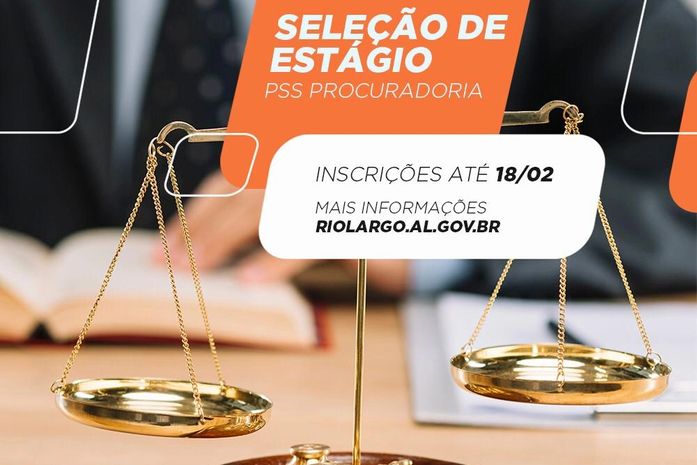 Seleção de estágio remunerado na PGM de Rio Largo