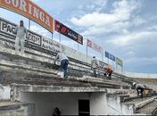 Prefeitura inicia trabalhos para a pintura das arquibancadas no Estádio Municipal de Arapiraca