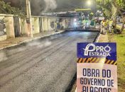  'Banho de asfalto' em Arapiraca é obra do governo de Alagoas