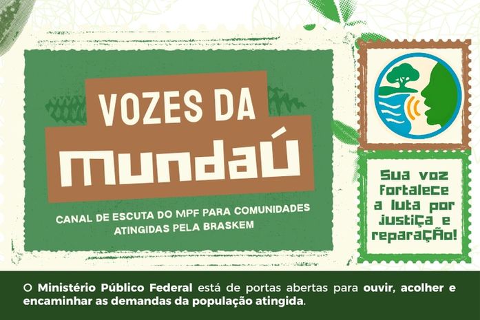 Caso Braskem: MPF abre inscrições para nova edição do projeto Vozes da Mundaú