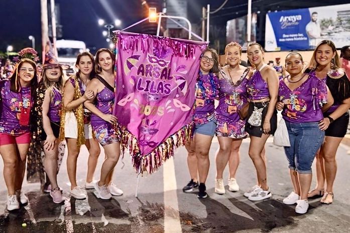 Bloco Arsal Lilás combate a importunação sexual no Jaraguá Folia