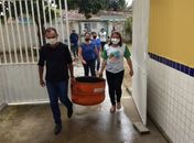 Escolas da rede municipal de Anadia recebem lixeiras ecológicas produzidas com pneus