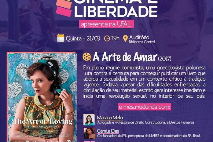 Circuito Cinema e Liberdade começa na quinta-feira, na Biblioteca da Ufal