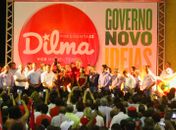 Dilma Rousseff durante campanha em Maceió
