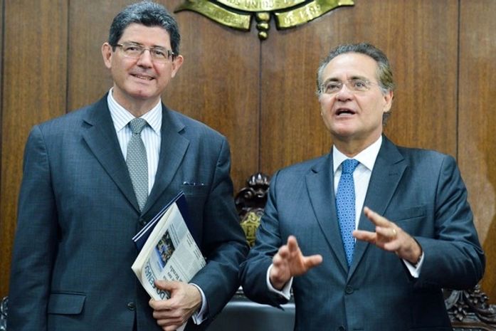 Renan Calheiros e Joaquim Levy