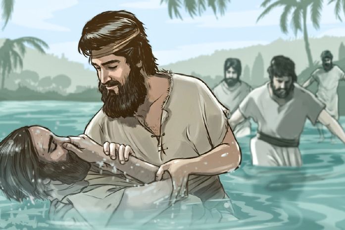 -Não, Arísia Barros, não é Jesus quem guia. Quem faz isso é João Batista, ou a interpretação bíblica na infância do menino.