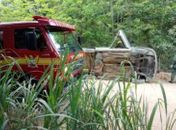 Motorista ficou ferido em capotamento na Rodovia da Palha, em Marechal Deodoro