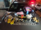 Suspeito de tráfico pula em ribanceira de 30 metros para fugir de policiais; quatro foram presos 