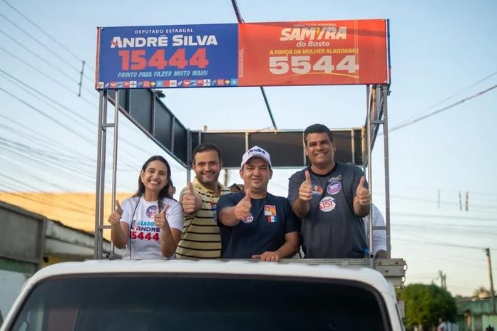 André Silva e vereador Thiago ML realizam carreata pelos bairros de Arapiraca