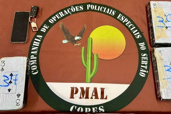 Homem é preso com mais de 3kg de cocaína em abordagem no Sertão de Alagoas