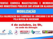 Magistrados e membros do MP realizam mobilização nesta terça-feira