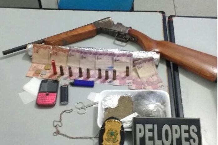 Material apreendido durante a ação
