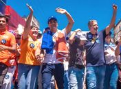 Arthur Lira lidera Grande Caminhada da Vitória em Arapiraca na reta final da campanha, com JHC, Marina, Célia Rocha e lideranças de todo o estado