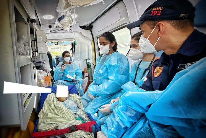 Samu realiza transferência de emergência em caso de suspeita de meningite em criança de 3 anos