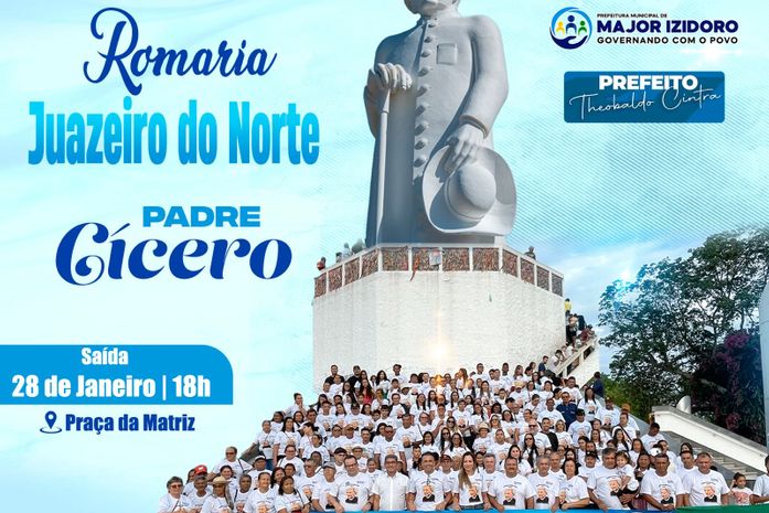 Major Izidoro realiza romaria de fé rumo a Juazeiro do Norte