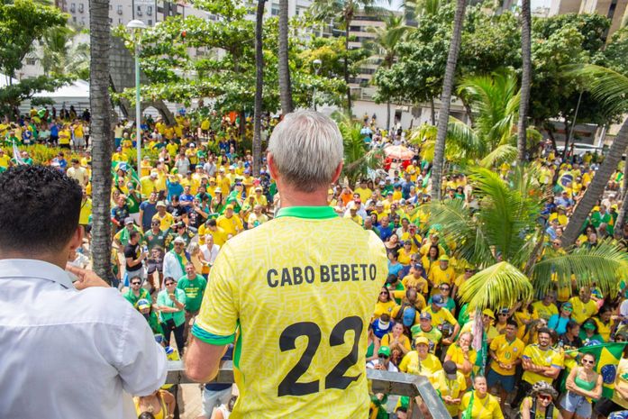 Em ato de 7 de Setembro, Cabo Bebeto reforça apoio a Bolsonaro e pede unidade da direita