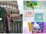 Artista do Mercado do Artesanato se especializa na Itália