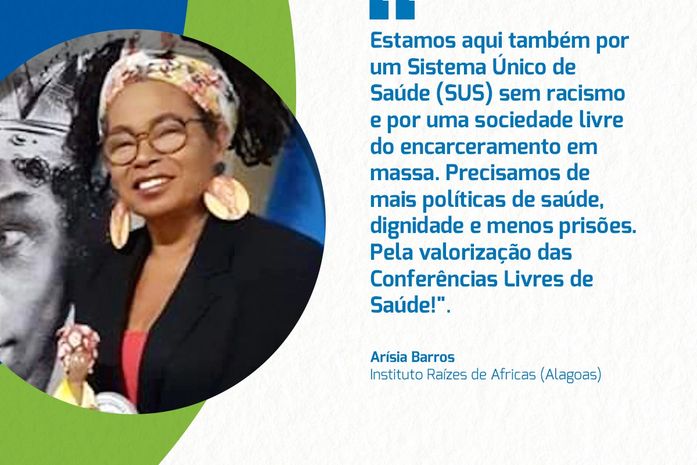 Com o apoio da SESAU e SERIS e referendado pelo CNS, Instituto Raízes de Áfricas participa da 16ª Conferência, como único representante das Conferências Livres,em Alagoas.