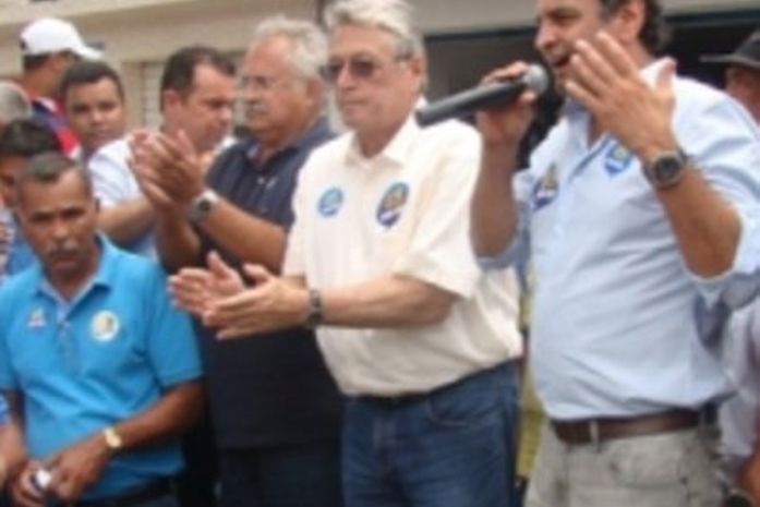 Campanha 2012, Rogério Teófilo, Tarcizo Freire e Teo Vilela com o senador Aécio Neves