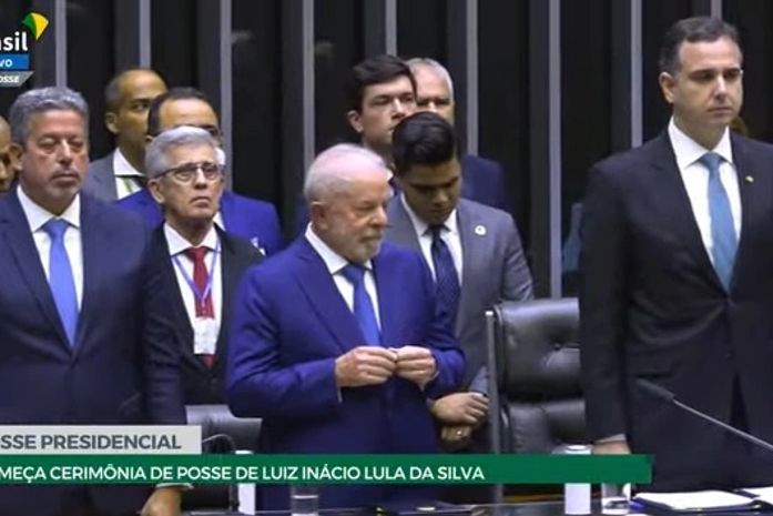 Arthur Lira e Augusto Aras são vaiados durante posse de Lula na Esplanada