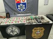 Polícia apreende 16kg de cocaína sendo transportada em porta- malas de veículo em Rio Largo