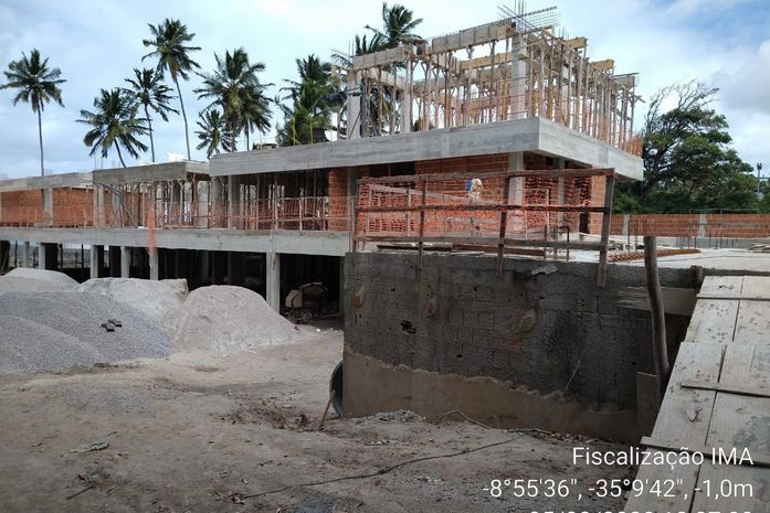 Construção em Maragogi é embargada e autuada por falta de licença ambiental